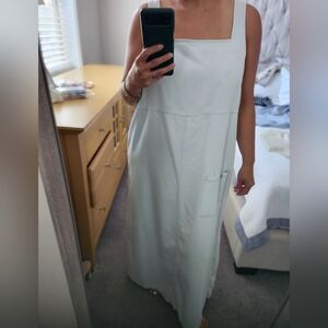 Vintage Light Blue Denim Maxi Dress